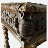 Table style Louis 13 en bois massif