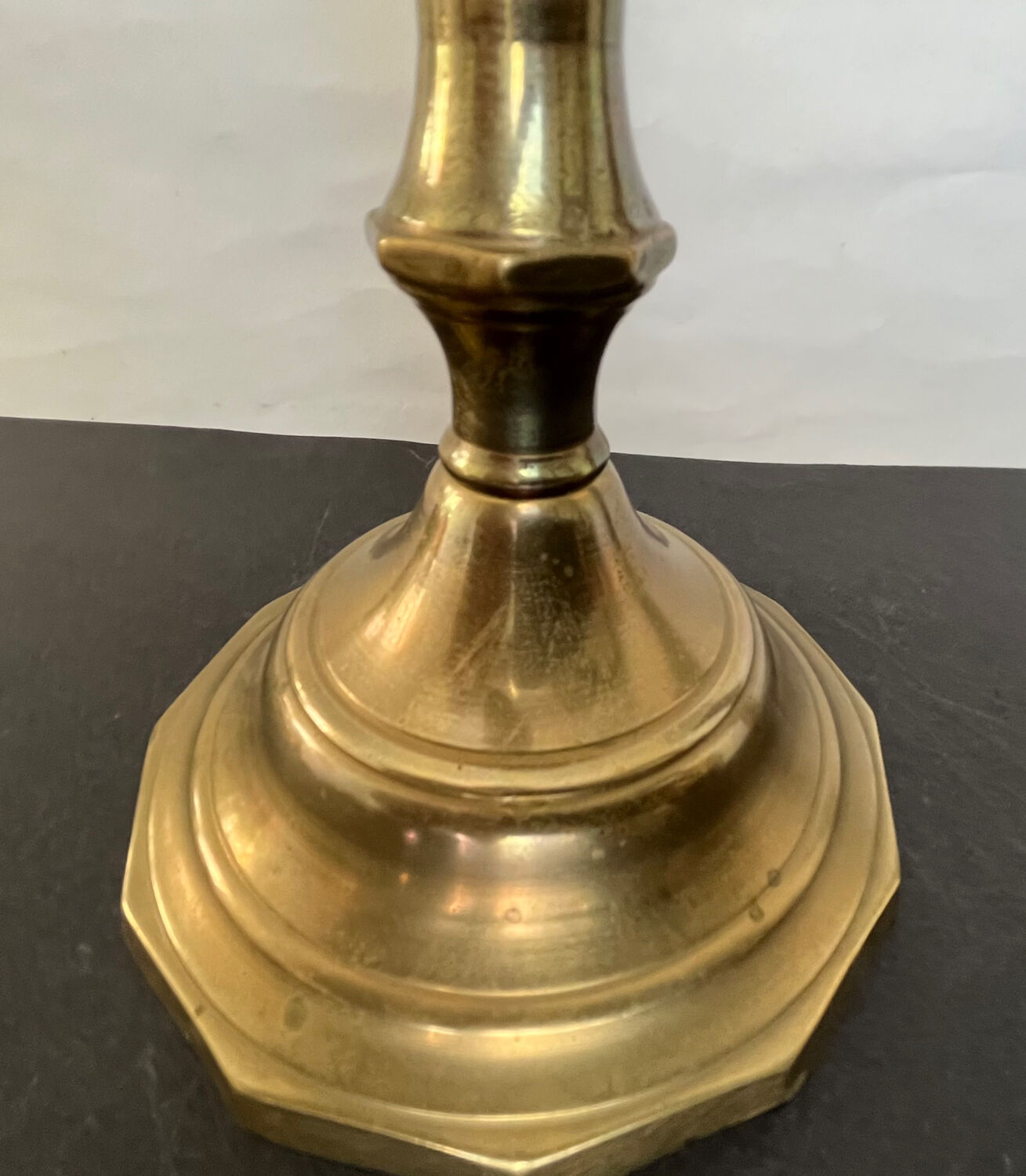 Old copper candle holder