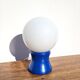Lampe vintage pied diabolo bleu