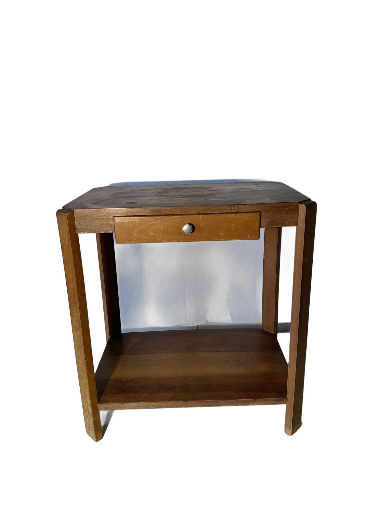 Side table in walnut and beech - 1940
