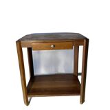 Walnut and beech side table - 1940