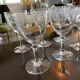 6 wine glasses. Saint Louis crystal, millet model