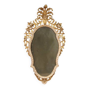 20th century Italian Louis XV style gilded mirror