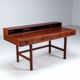 Peter Lovig flip-top partners desk rosewood Lovig Denmark 1960