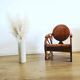 Fauteuil colonial en bois et bambou