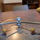 Wall coat rack with 2 hooks