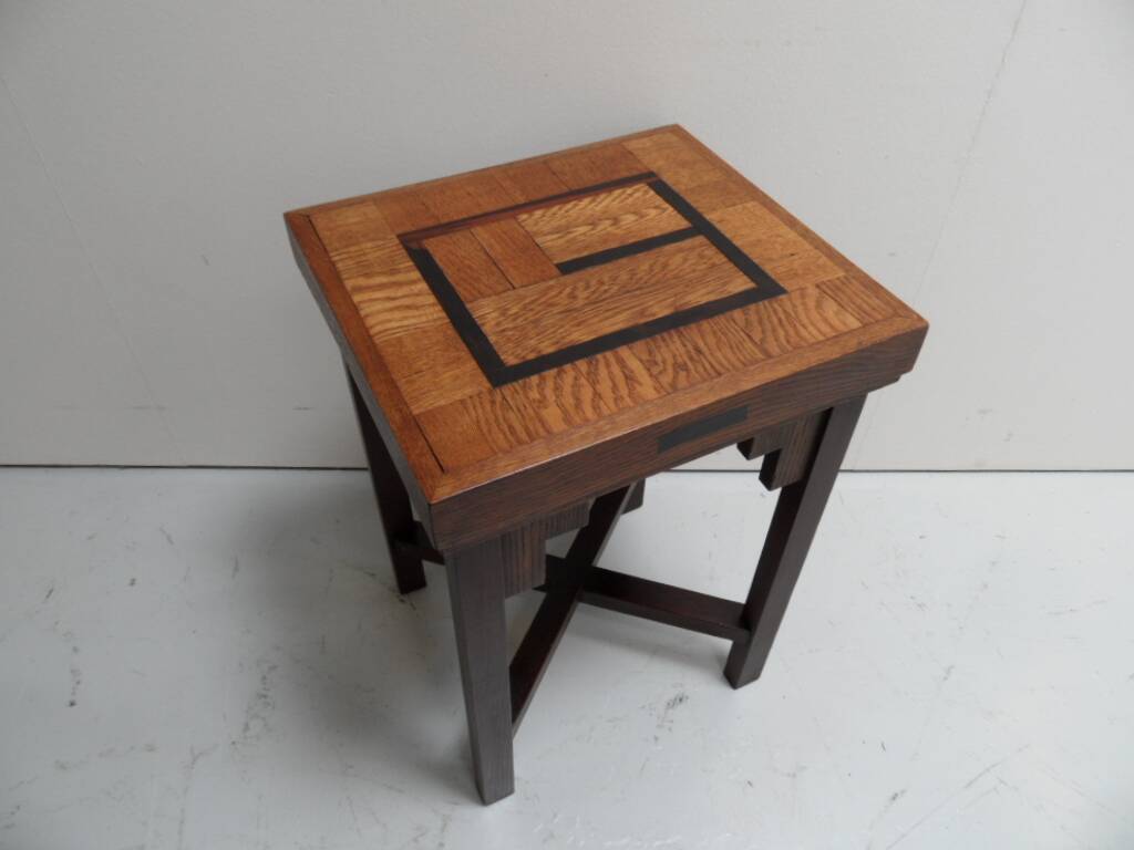 Table basse en chêne Art Déco École d'Amsterdam