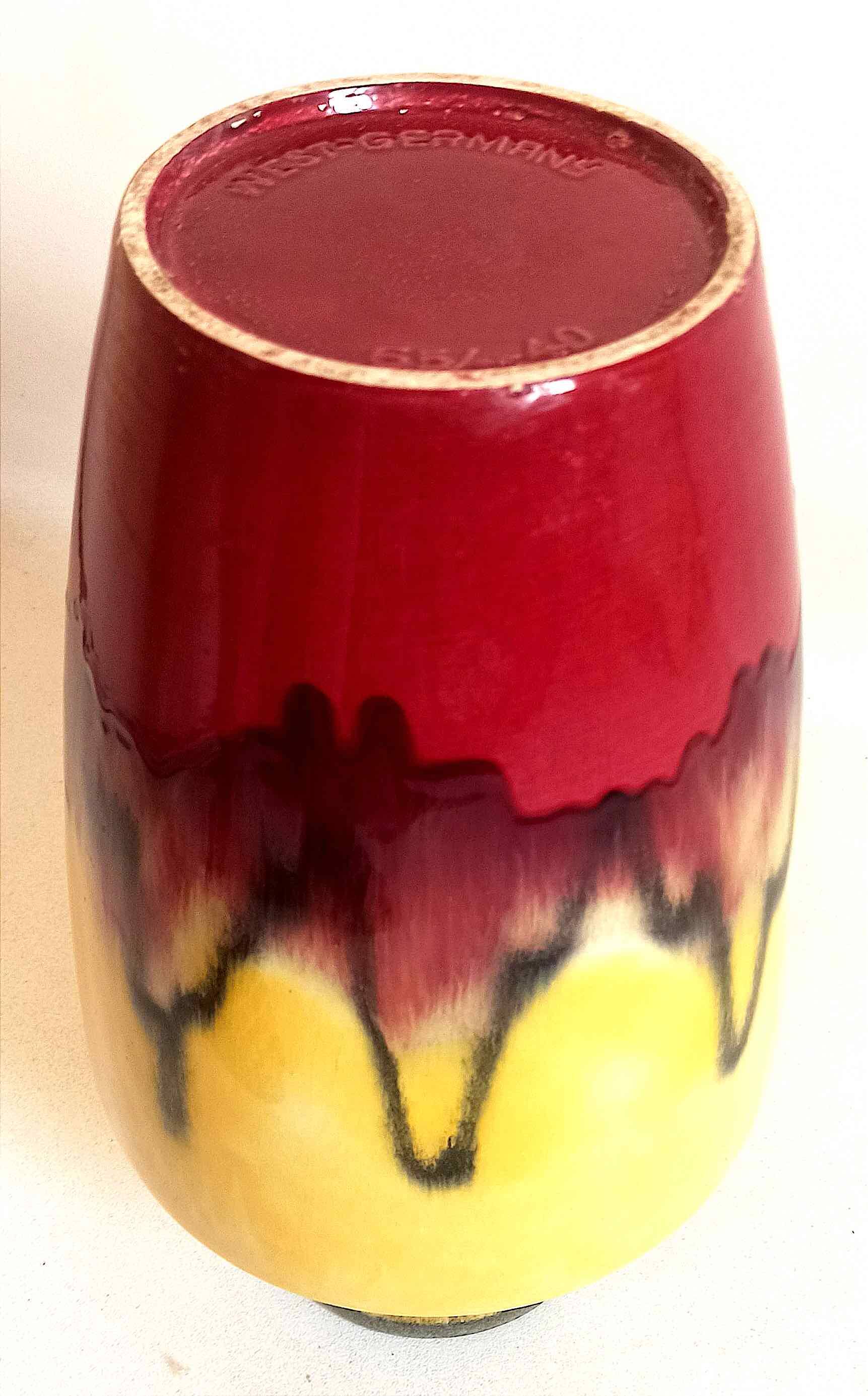 Vase céramique West Germany Hauteur 40 cm