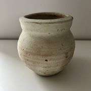 White clay pot
