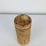 Vintage stoneware roller vase