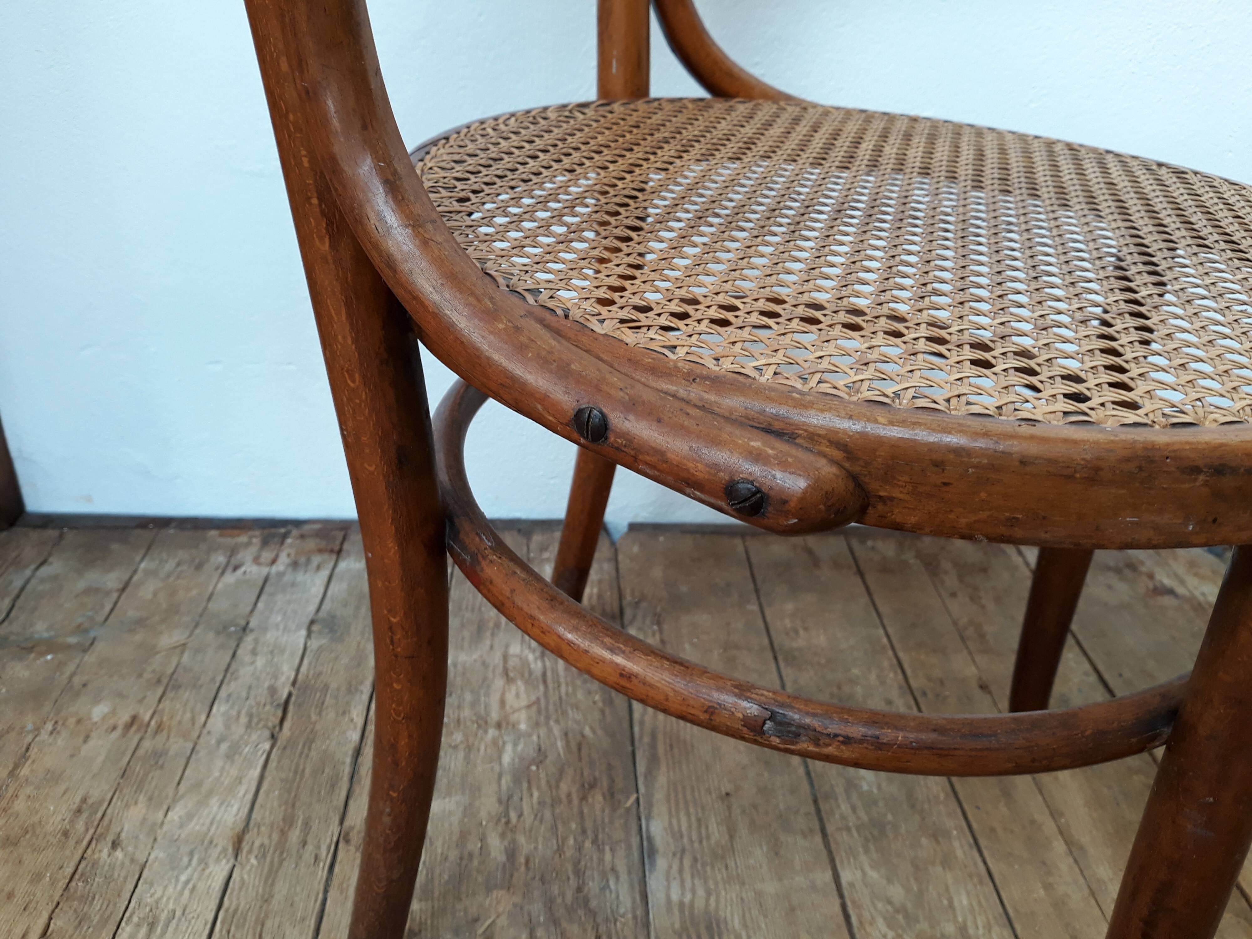Cane armchair Baumann 1930