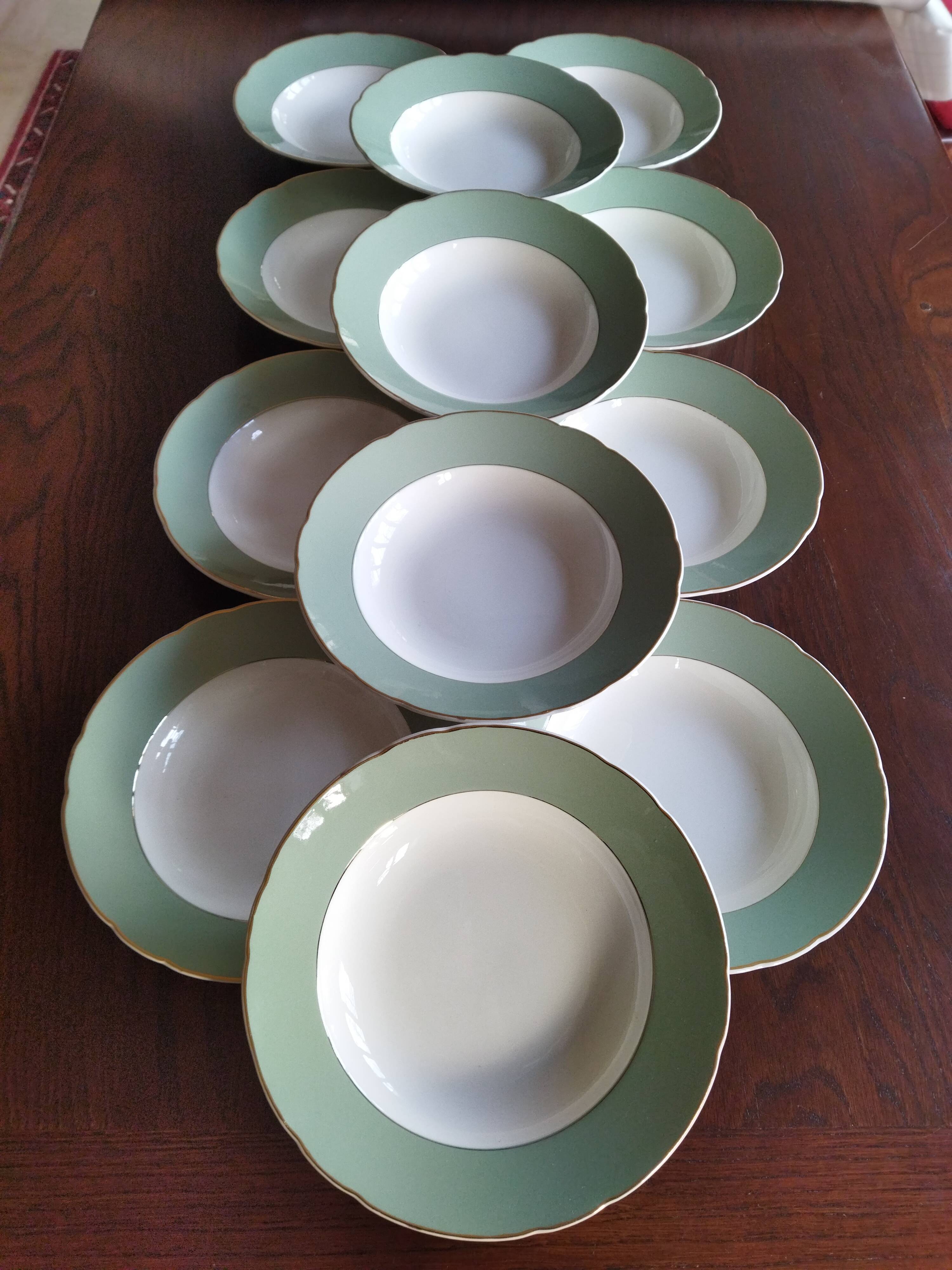 12 assiettes creuses Villeroy & Boch vintage 1960