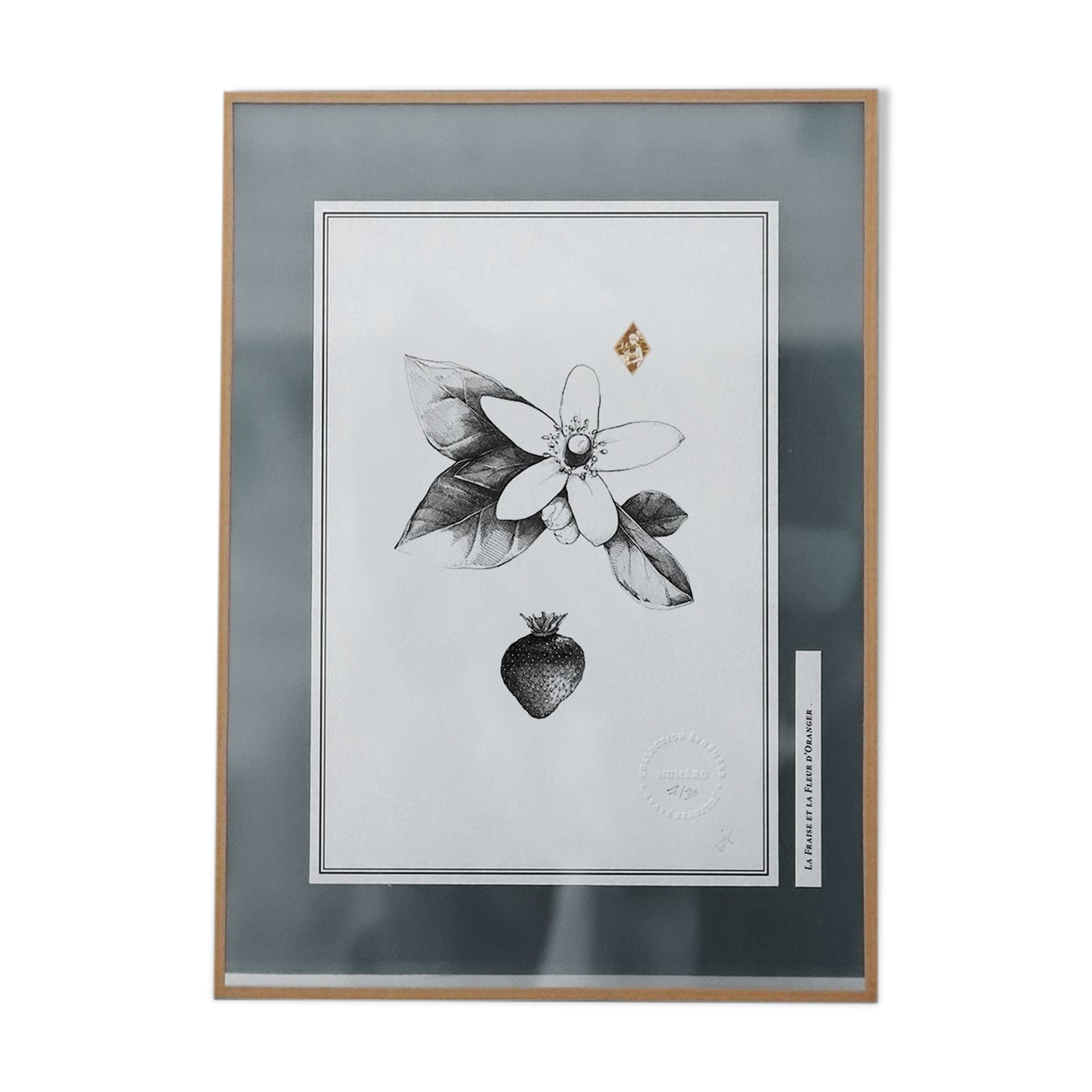 Table - "The strawberry and the orange blossom"