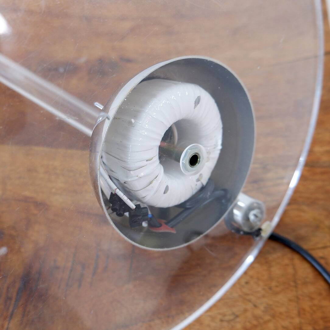 Postmodern Translucent Acrylic glass Table Lamp - 1980s