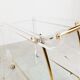 Brass and lucite drinks trolley, 1970s