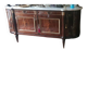 Louis XVI style sideboard in flame mahogany veneer.