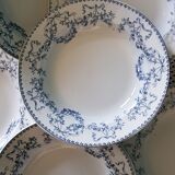 Set of 6 deep plates Model Mozart Sarreguemines