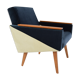 Fauteuil carré géométrique
