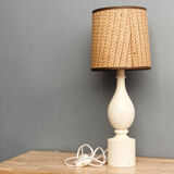 Lampe en bois tourné, design Philippe Capelle