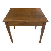 Bureau 1 grand tiroir en bois massif chêne 1950 78x58cm
