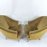 Isa Bergamo, armchairs, Italy 1950s