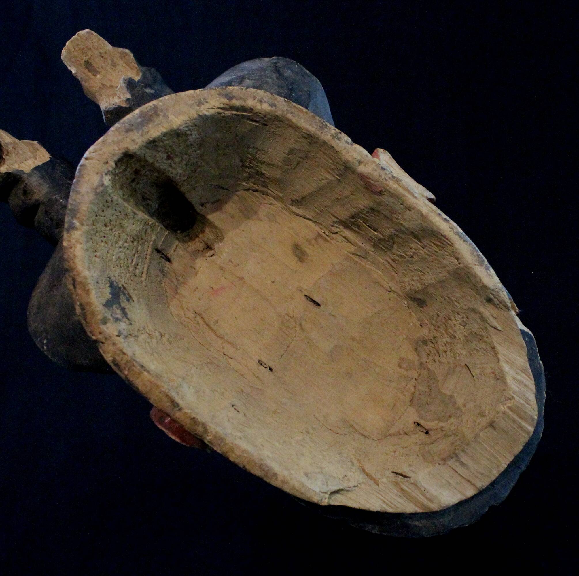 Art Africain - Authentique Masque Passeport de Protection Baoulé - 27 cm