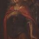 Ancient painting on a religious subject, oil on canvas, Italy 17th century.