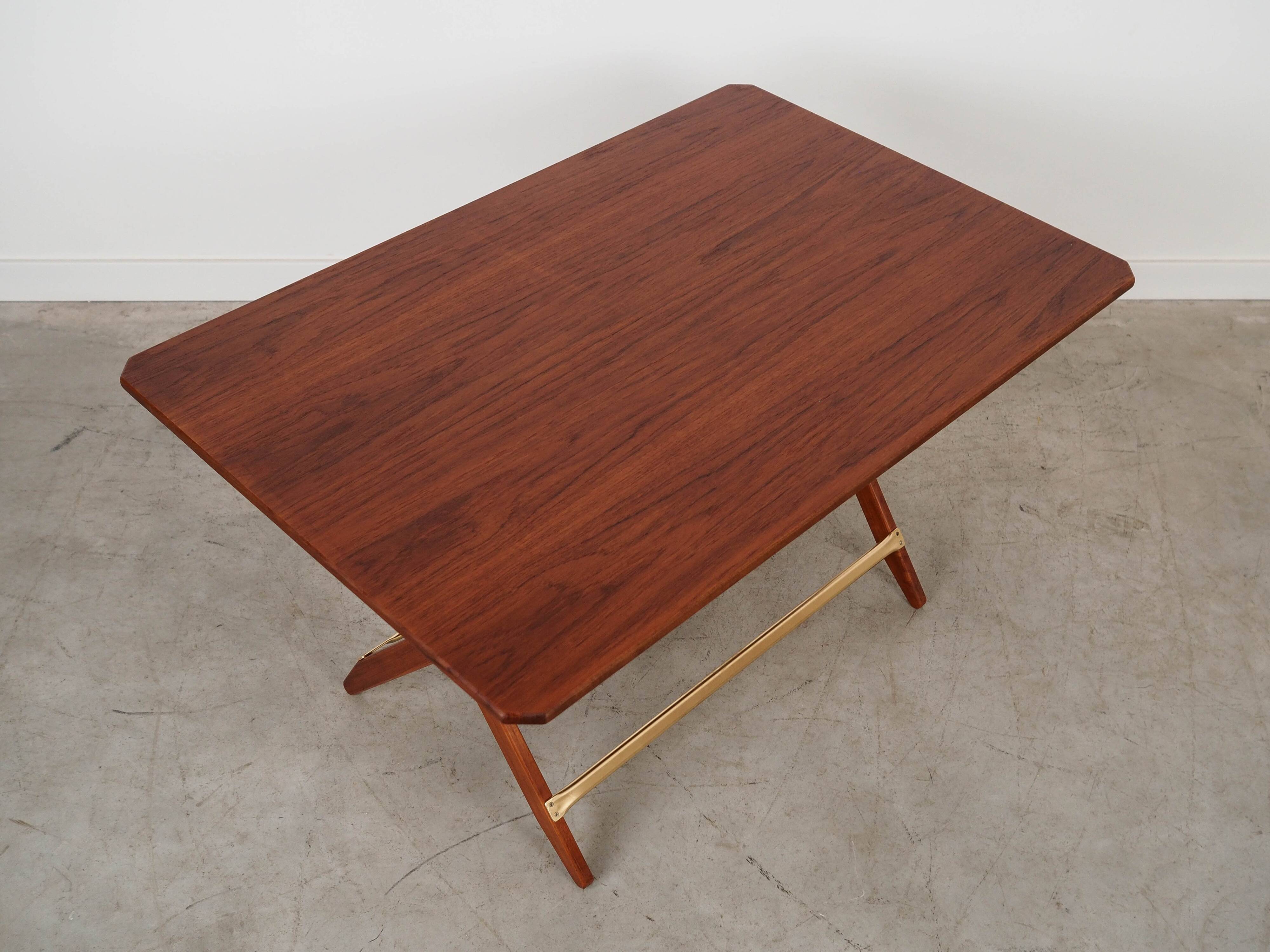 Folding teak table, Danish design, 1970s, made in Denmark