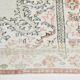 6x9 Persian Classic Cream & Black Vintage Rug, 183x287Cm