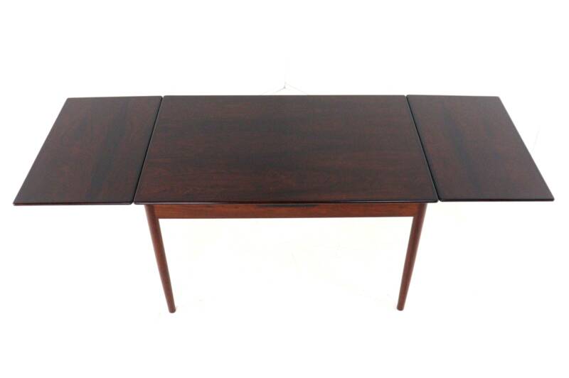 Table à manger extensible en bois de rose 'Stenstrup' - style mid-century moderne