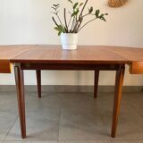 Table en teck vintage NF 2 rallonges