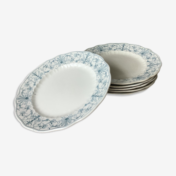 Assiettes terre de fer anglaises Ridgways XIX ème