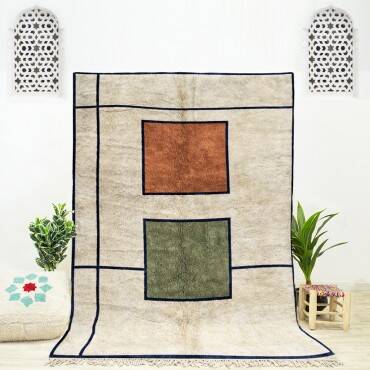 Traditional handmade Beni Ouarine rug 250cmx150cm