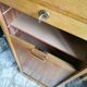 Meuble de bureau vintage, classeur à rideaux 1960