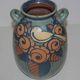Old terracotta vase enamelled art nouveau "Paul Jacquet"