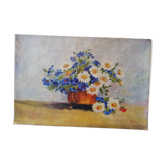 Oil on canvas bouquet