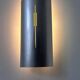 Pair of vintage wall lights, chromed metal, France 1970