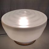 XL opaline globe lampshade, Bauhaus design - early 20th century