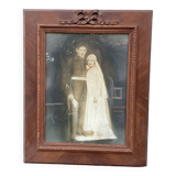 Photograph of couple framed