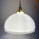 Vintage lampshade suspension in white opaline