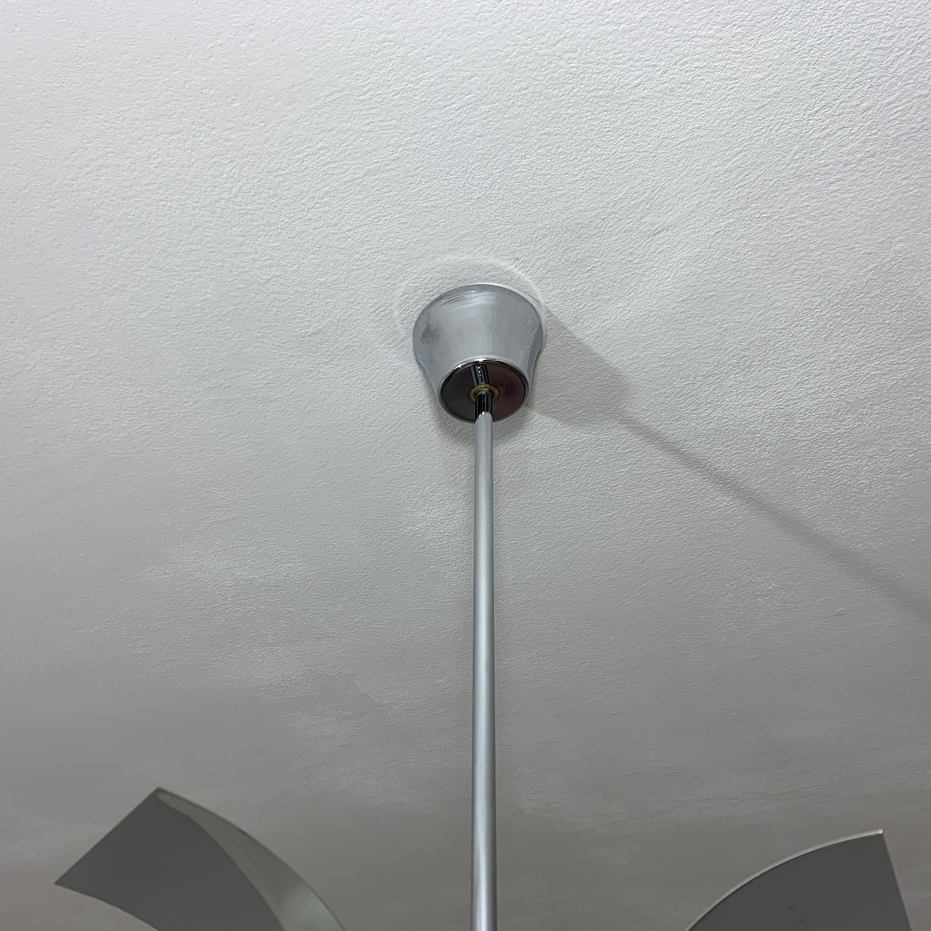 Chrome chandelier Mazzega