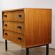 Vintage wood and metal chest of drawers, 1960