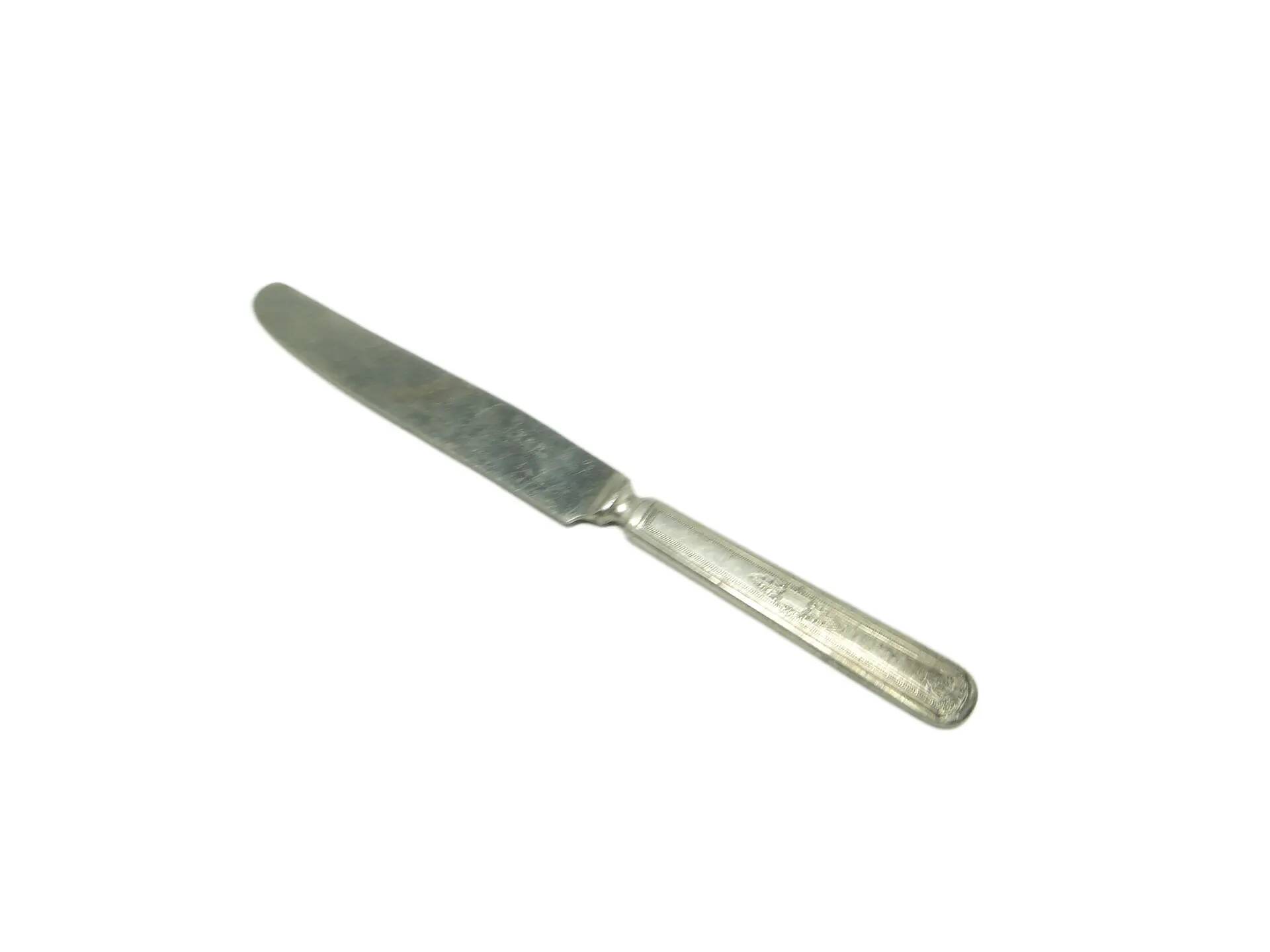 Art Deco bread knife, silver-plated brass, Germany, 1930s