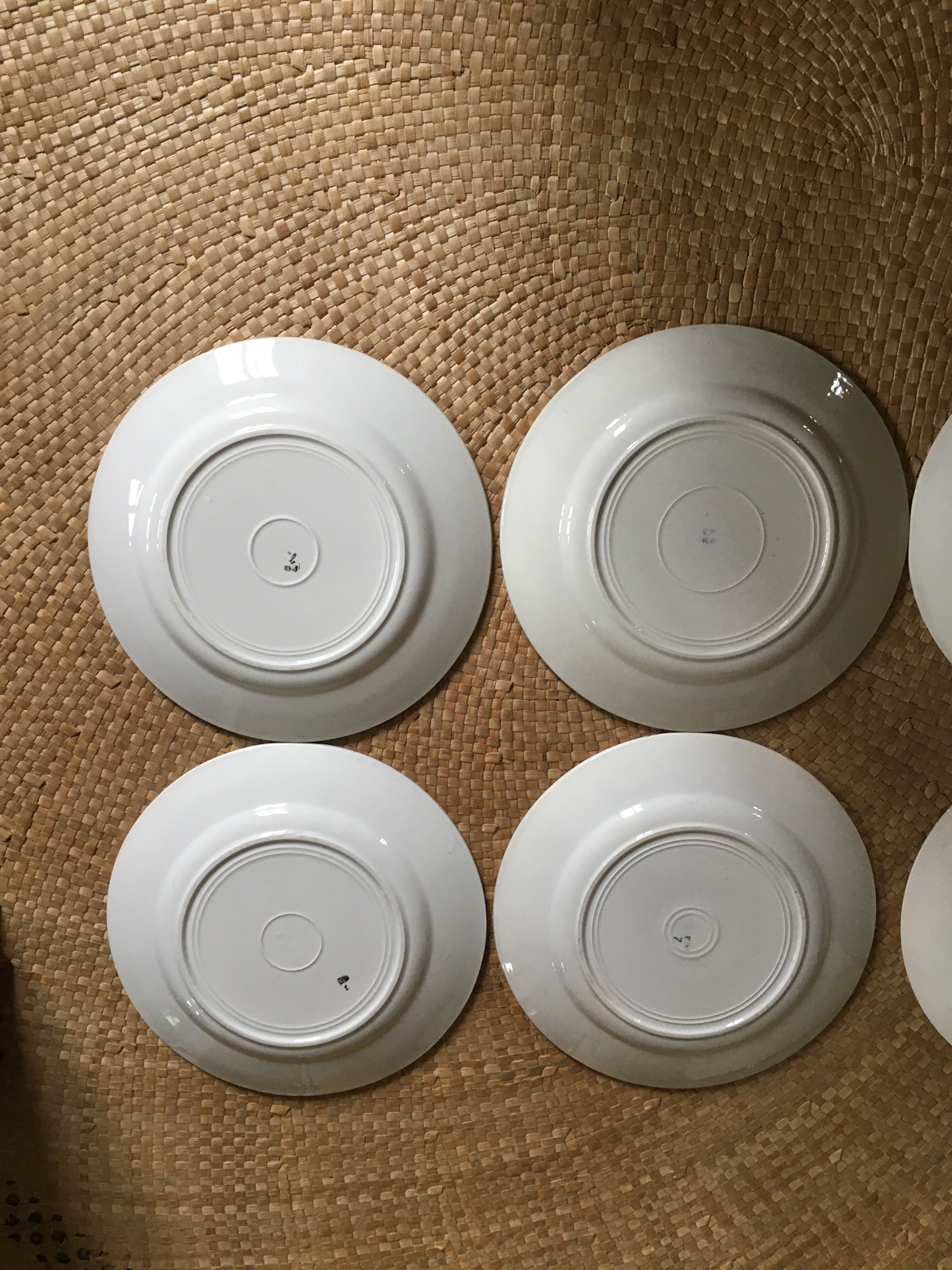 Series of 8 flat plates