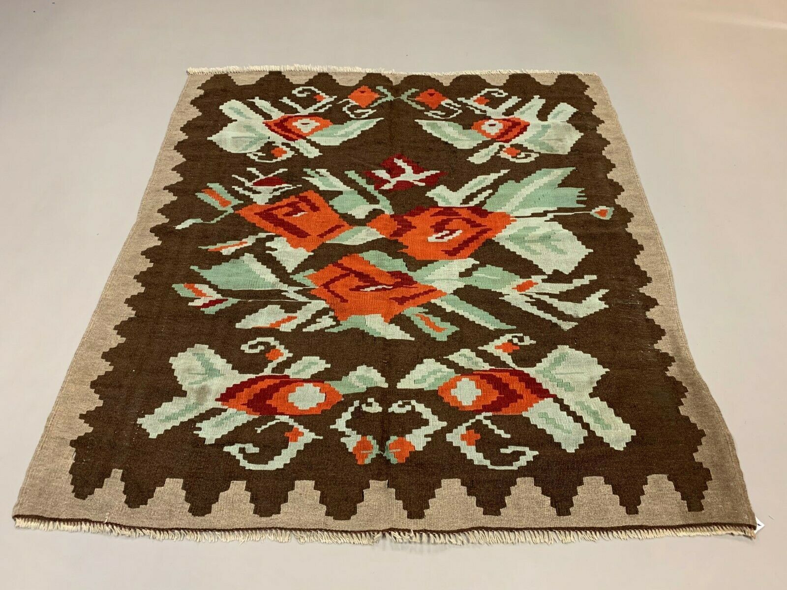 Turkish square kilim 165x150 cm wool