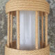 Handcrafted rope hanging lamp