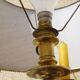 Copper candlesticks adapted as bedside lamps, the pair.