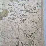 Gravure carte des élections de Tours et ses environs par le seigneur Jaillot, 1711
