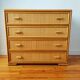 Vintage chest of drawers in light rattan