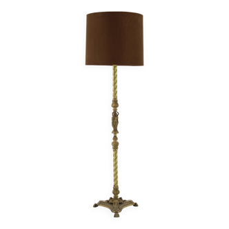 1950s Brass Floor Lamp, Italy